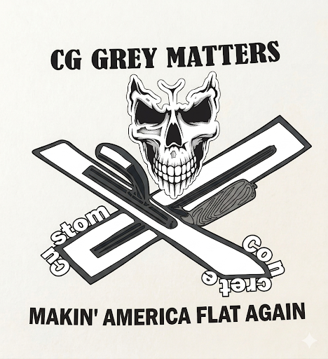 CG Grey Matters skull illustration print